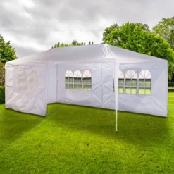 MaxxGarden Partytent - Paviljoen - 300 X 600 X 250 Cm - Met Zijwanden - Waterdicht Pro - 32mm Buizen – Wit -Tuinmeubelseries Winkel 1200x1200 58