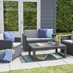 Allibert Lyon Tuintafel - 116x71,5x66/40 Cm - Grafiet 4 Allibert Lyon Tuintafel - 116x71,5x66/40 Cm - Grafiet -Tuinmeubelseries Winkel 1200x1200 587