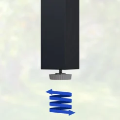 Casaria – Tuintafel – Aluminium – 90x90x75cm –Antraciet -Tuinmeubelseries Winkel 1200x1200 608