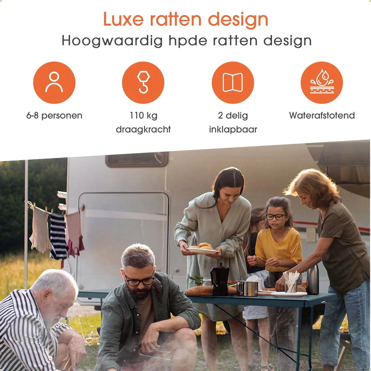 Lenx Klaptafel - Inklapbare tafel - Opvouwbare Tuintafel - Vouwtafel - Inclusief handvat en 2 tafelkleden - 180x75x74cm - 6 tot 8 Personen Lenx Klaptafel - Inklapbare Tafel - Opvouwbare Tuintafel - Vouwtafel - Inclusief Handvat En 2 Tafelkleden - 180x75x74cm - 6 Tot 8 Personen -Tuinmeubelseries Winkel 1200x1200 613