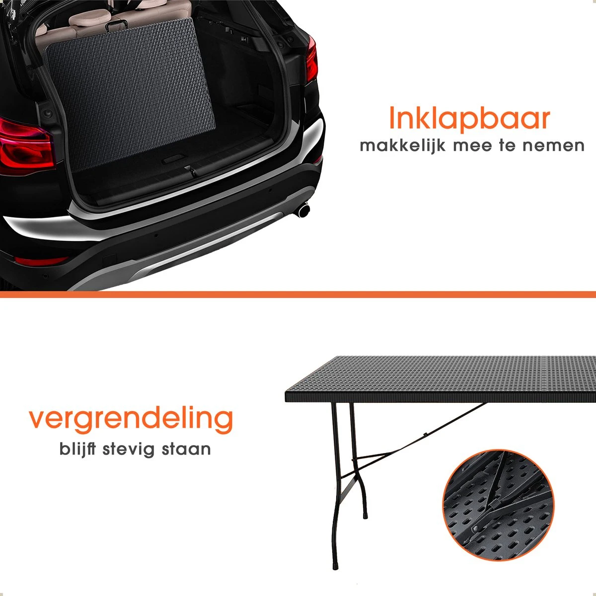 Lenx Klaptafel - Inklapbare tafel - Opvouwbare Tuintafel - Vouwtafel - Inclusief handvat en 2 tafelkleden - 180x75x74cm - 6 tot 8 Personen Lenx Klaptafel - Inklapbare Tafel - Opvouwbare Tuintafel - Vouwtafel - Inclusief Handvat En 2 Tafelkleden - 180x75x74cm - 6 Tot 8 Personen -Tuinmeubelseries Winkel 1200x1200 614