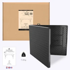 LifeGoods Klaptafel - Inklapbaar - 180 Cm - 6 Tot 8 Personen - Zwart -Tuinmeubelseries Winkel 1200x1200 631