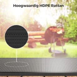 LifeGoods Klaptafel - Inklapbaar - 180 Cm - 6 Tot 8 Personen - Zwart -Tuinmeubelseries Winkel 1200x1200 632