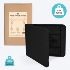 LifeGoods Klaptafel - Inklapbaar - 70x180cm - Verstelbare Vouwtafel - Weerbestendig - Zwart -Tuinmeubelseries Winkel 1200x1200 646