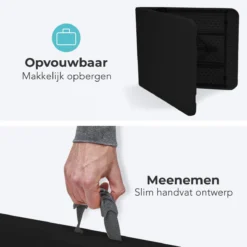 LifeGoods Klaptafel - Inklapbaar - 70x180cm - Verstelbare Vouwtafel - Weerbestendig - Zwart -Tuinmeubelseries Winkel 1200x1200 648
