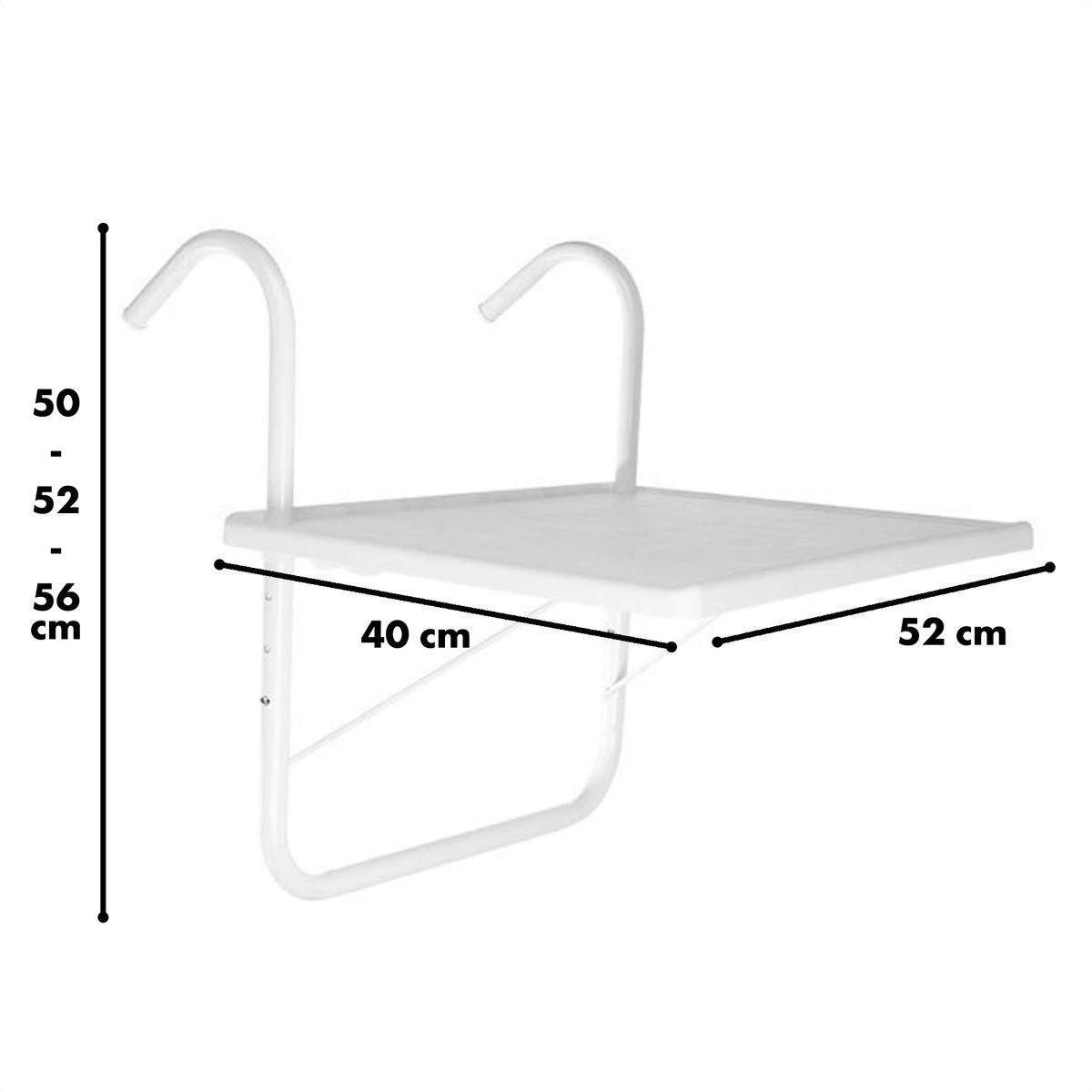Luxe Inklapbare Balkontafel – 52 x 40 x 56cm – Wit – Hangend – Balkonbar – Balkontafels – Balkontafeltje – Hangtafel Balkon – Balcony Table – Voor aan het Balkon – Ophangbaar – Opklapbaar – Tafel – Inklapbaar – Buiten – Tafeltje – Klaptafel Luxe Inklapbare Balkontafel – 52 X 40 X 56cm – Wit – Hangend – Balkonbar – Balkontafels – Balkontafeltje – Hangtafel Balkon – Balcony Table – Voor Aan Het Balkon – Ophangbaar – Opklapbaar – Tafel – Inklapbaar – Buiten – Tafeltje – Klaptafel -Tuinmeubelseries Winkel 1200x1200 657