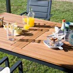 NATERIAL - Uitschuifbare Tuintafel ORIS - Uitschuifbare Tafel Voor 6 Tot 8 Personen - 180-240x100 Cm - Aluminium - Hout Eucalyptus 4 NATERIAL - Uitschuifbare Tuintafel ORIS - Uitschuifbare Tafel Voor 6 Tot 8 Personen - 180-240x100 Cm - Aluminium - Hout Eucalyptus -Tuinmeubelseries Winkel 1200x1200 665
