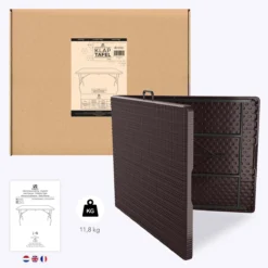 LifeGoods Klaptafel - Inklapbaar - 180 Cm - 6 Tot 8 Personen - Bruin -Tuinmeubelseries Winkel 1200x1200 694