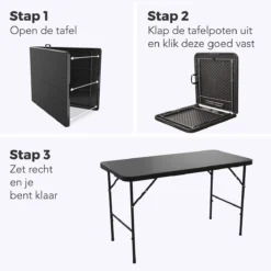 LifeGoods Klaptafel - Inklapbaar - 120 Cm - 4 Personen - Zwart 5 LifeGoods Klaptafel - Inklapbaar - 120 Cm - 4 Personen - Zwart -Tuinmeubelseries Winkel 1200x1200 702