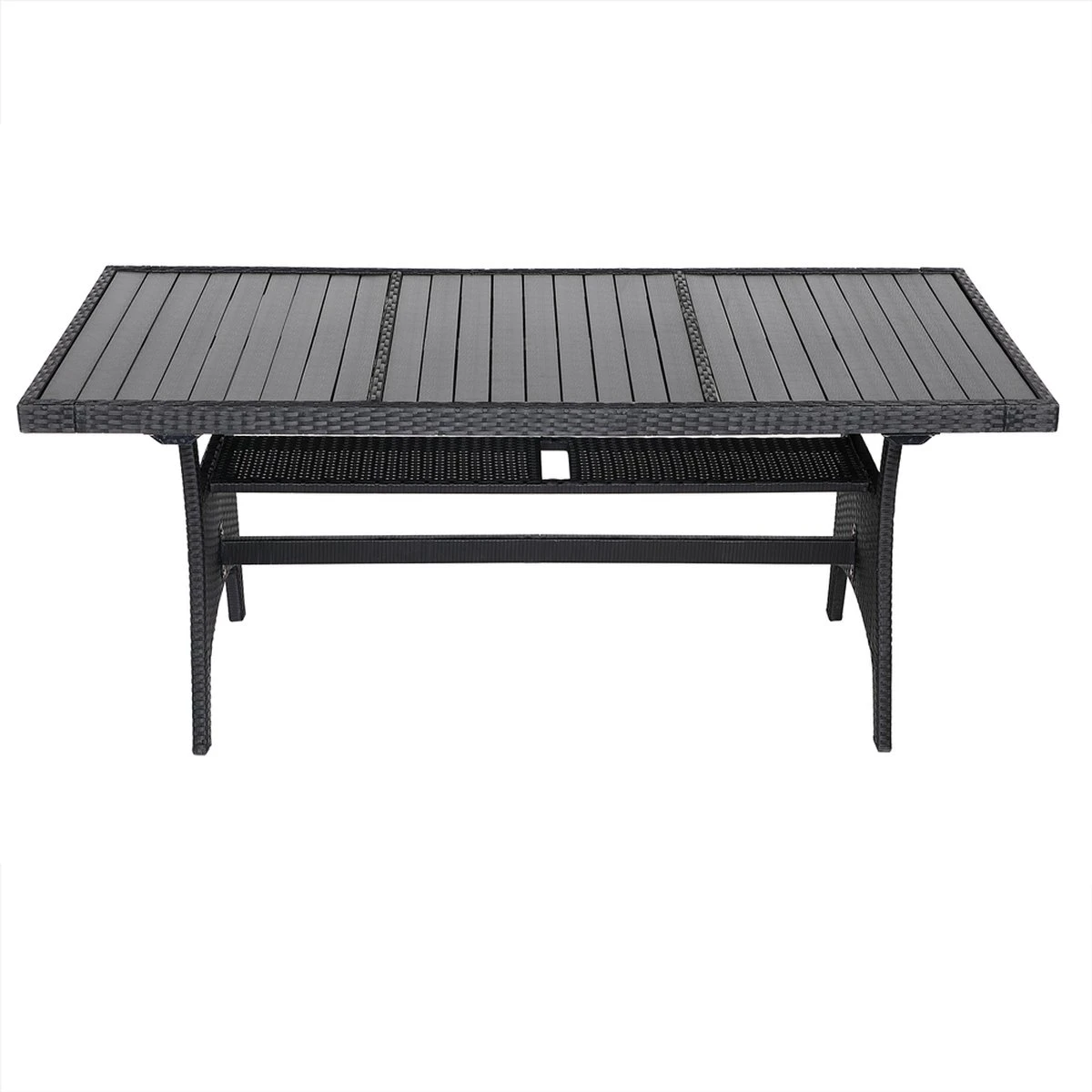 Casaria Polyrattan Tuintafel - WPC Tafelblad 190x90x74 cm – Zwart Casaria Polyrattan Tuintafel - WPC Tafelblad 190x90x74 Cm – Zwart -Tuinmeubelseries Winkel 1200x1200 708