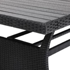 Casaria Polyrattan Tuintafel - WPC Tafelblad 190x90x74 Cm – Zwart 4 Casaria Polyrattan Tuintafel - WPC Tafelblad 190x90x74 Cm – Zwart -Tuinmeubelseries Winkel 1200x1200 709