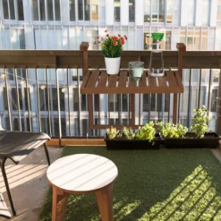 Relaxdays Balkontafel Inklapbaar - Klaptafel Balkon - Tafel Reling - Hangtafel Hout -Tuinmeubelseries Winkel 1200x1200 715