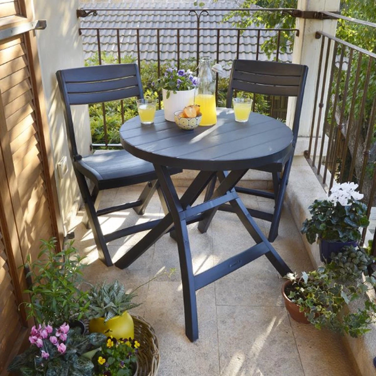 Allibert - Tuintafel - Oregon - Ø 70 cm - Kunststof - Opklapbaar Allibert - Tuintafel - Oregon - Ø 70 Cm - Kunststof - Opklapbaar -Tuinmeubelseries Winkel 1200x1200 725