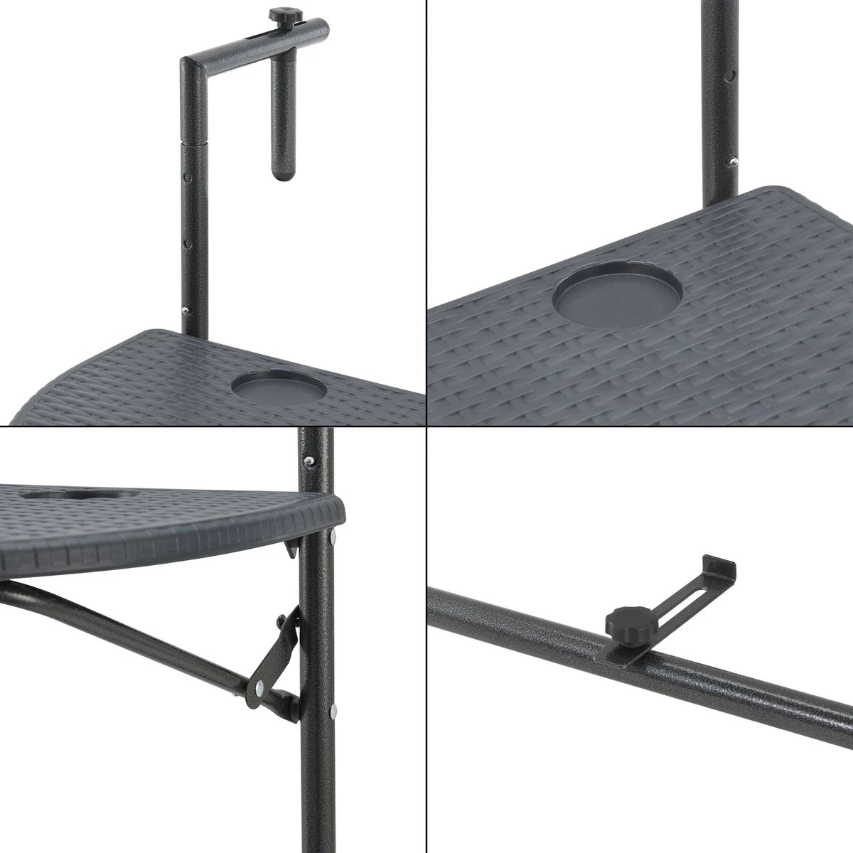 Balkontafel Cicala inklapbaar 83,5x60x64 cm donkergrijs Balkontafel Cicala Inklapbaar 83,5x60x64 Cm Donkergrijs -Tuinmeubelseries Winkel 1200x1200 738