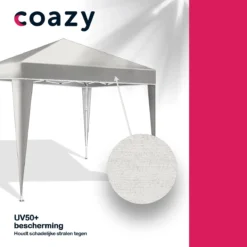 Coazy Waterdichte Partytent 3x3 Meter Opvouwbaar - Paviljoen - Easy Up - Pop-up Tent Met Haringen, Touw En Anti Slip Poten - Waterdicht - Partytenten Weerbestendig -Tuinmeubelseries Winkel 1200x1200 75