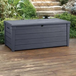 Keter Brightwood Opbergbox - 455L - 145x69,7x60,3 Cm - Grafiet -Tuinmeubelseries Winkel 1200x1200 786