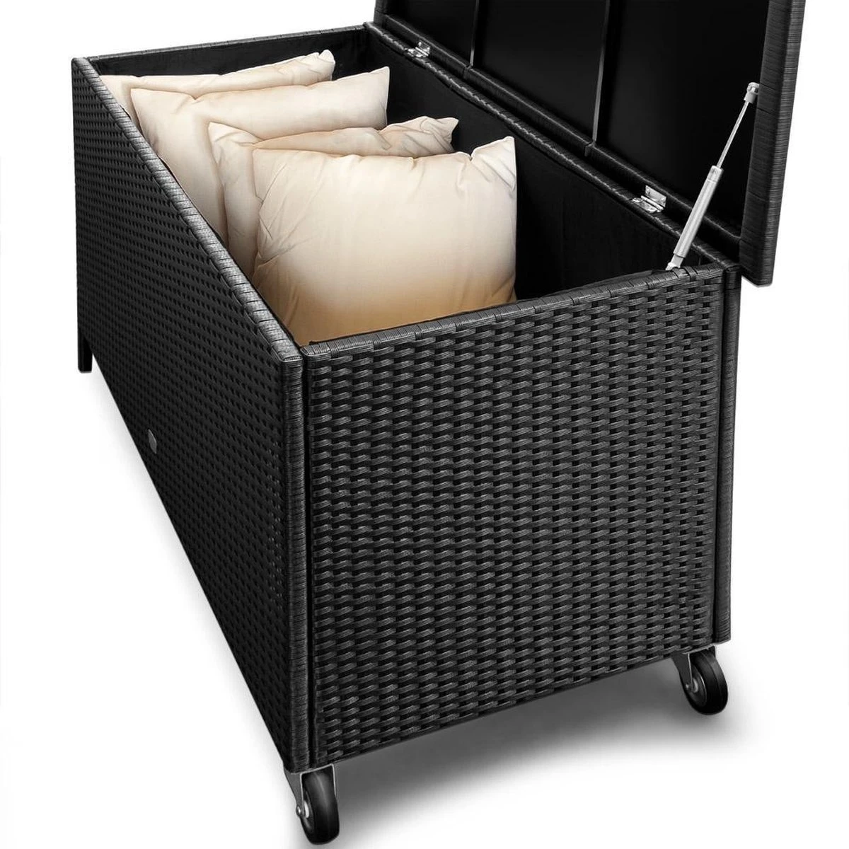 Casaria Wicker Opbergbox - Waterdicht 121,5cm met Wielen - Grijs Casaria Wicker Opbergbox - Waterdicht 121,5cm Met Wielen - Grijs -Tuinmeubelseries Winkel 1200x1200 792