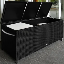 Casaria Wicker Opbergbox - Waterdicht 121,5cm Met Wielen - Grijs 5 Casaria Wicker Opbergbox - Waterdicht 121,5cm Met Wielen - Grijs -Tuinmeubelseries Winkel 1200x1200 793