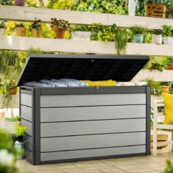 Keter Denali Opbergbox - 757L - 152x73x90cm - Grafiet -Tuinmeubelseries Winkel 1200x1200 800