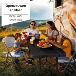 Sens Design Tuintafel Kunststof - Campingtafel Inklapbaar - Rotan-Look -Tuinmeubelseries Winkel 1200x1200 81