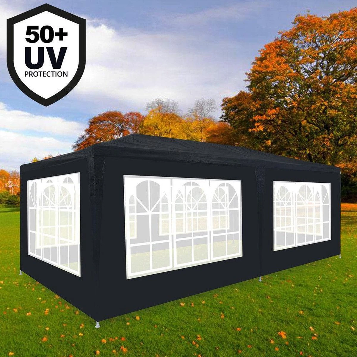 Partytent, feesttent, paviljoen Rimini 3x6 meter antraciet met boogramen en zijwanden... Partytent, Feesttent, Paviljoen Rimini 3x6 Meter Antraciet Met Boogramen En Zijwanden... -Tuinmeubelseries Winkel 1200x1200 810