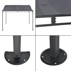 Pergola Tuinpaviljoen 300x250x243 Cm Antraciet Donkergrijs 4 Pergola Tuinpaviljoen 300x250x243 Cm Antraciet Donkergrijs -Tuinmeubelseries Winkel 1200x1200 856