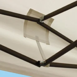 LifeGoods Partytent - 3x3 M - Zijwanden - Easy Up - Opvouwbaar - Waterdicht - Draagtas Met Wieltjes - Beige -Tuinmeubelseries Winkel 1200x1200 873