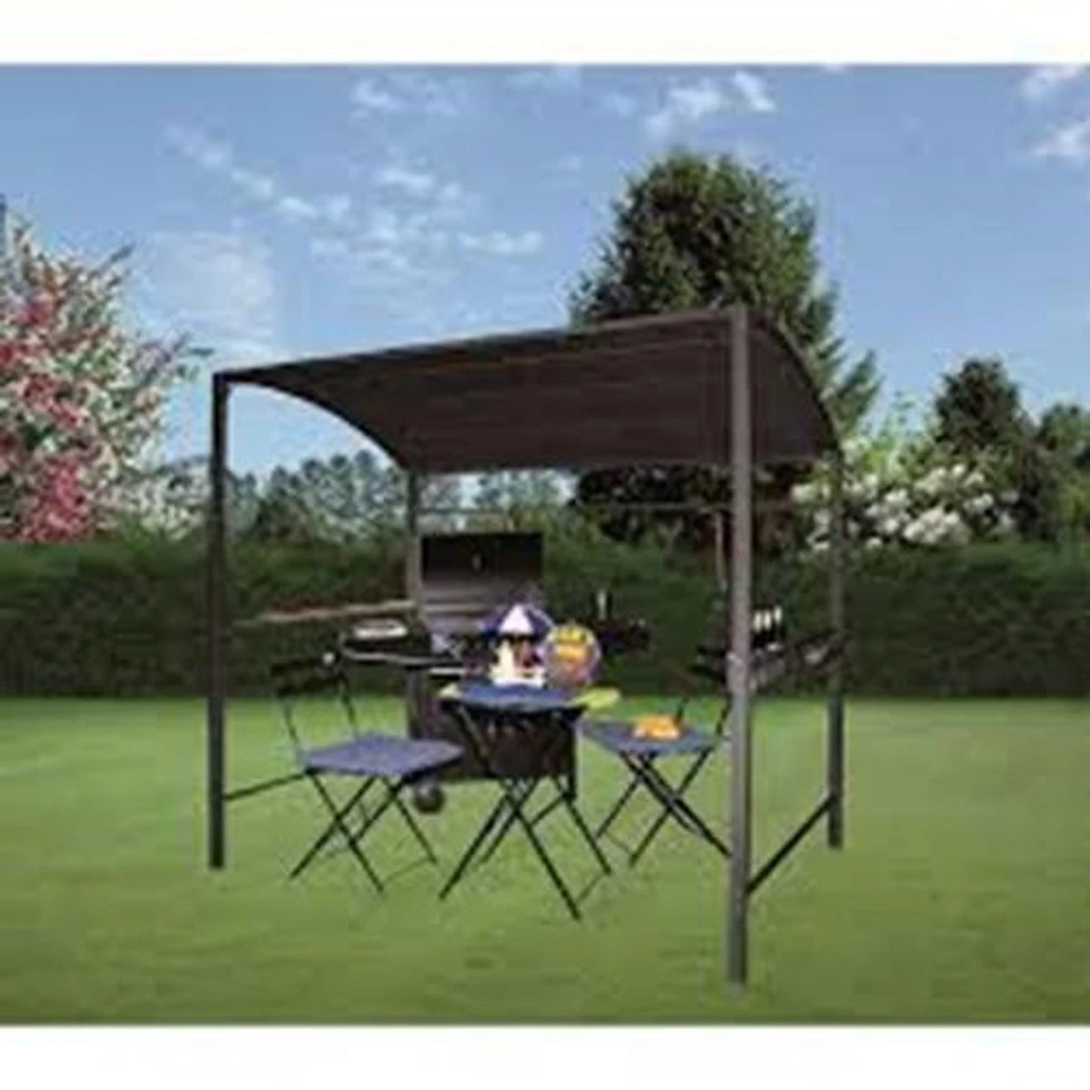 Barbecue Overkapping Afm. 233 X 145 Cm Zwart Merkloos Barbecue Overkapping Afm. 233 X 145 Cm Zwart -Tuinmeubelseries Winkel 1200x1200 876