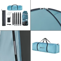 Pro-Tec Paviljoen Grästorp Met LED-verlichting 345x345x247 Cm Lichtblauw -Tuinmeubelseries Winkel 1200x1200 879