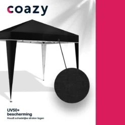 Coazy Waterdichte Partytent 3x3 Meter Opvouwbaar - Paviljoen - Easy Up - Pop-up Tent Met Haringen, Touw En Anti Slip Poten - Waterdicht - Partytenten Weerbestendig 2 Coazy Waterdichte Partytent 3x3 Meter Opvouwbaar - Paviljoen - Easy Up - Pop-up Tent Met Haringen, Touw En Anti Slip Poten - Waterdicht - Partytenten Weerbestendig -Tuinmeubelseries Winkel 1200x1200 891