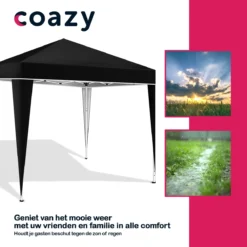 Coazy Waterdichte Partytent 3x3 Meter Opvouwbaar - Paviljoen - Easy Up - Pop-up Tent Met Haringen, Touw En Anti Slip Poten - Waterdicht - Partytenten Weerbestendig 4 Coazy Waterdichte Partytent 3x3 Meter Opvouwbaar - Paviljoen - Easy Up - Pop-up Tent Met Haringen, Touw En Anti Slip Poten - Waterdicht - Partytenten Weerbestendig -Tuinmeubelseries Winkel 1200x1200 892