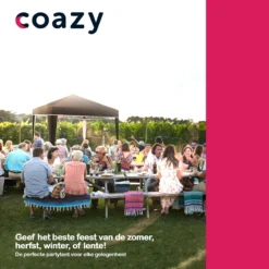 Coazy Waterdichte Partytent 3x3 Meter Opvouwbaar - Paviljoen - Easy Up - Pop-up Tent Met Haringen, Touw En Anti Slip Poten - Waterdicht - Partytenten Weerbestendig 5 Coazy Waterdichte Partytent 3x3 Meter Opvouwbaar - Paviljoen - Easy Up - Pop-up Tent Met Haringen, Touw En Anti Slip Poten - Waterdicht - Partytenten Weerbestendig -Tuinmeubelseries Winkel 1200x1200 893