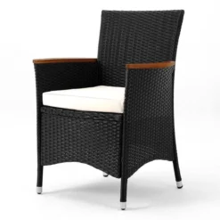 Deuba Polyrattan Tuinset Verona - 6 Stoelen + 1 Tafel Zwart 4 Deuba Polyrattan Tuinset Verona - 6 Stoelen + 1 Tafel Zwart -Tuinmeubelseries Winkel 1200x1200 938