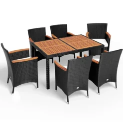Deuba Polyrattan Tuinset Verona - 6 Stoelen + 1 Tafel Zwart 7 Deuba Polyrattan Tuinset Verona - 6 Stoelen + 1 Tafel Zwart -Tuinmeubelseries Winkel 1200x1200 941