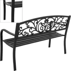 Pro Garden Tuinbank -127 X 60 - Metaal -Tuinmeubelseries Winkel 1200x1200 958