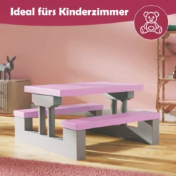 Spielwerk Kinder Tuinset – Incl. Parasol UV-bescherming - Roze Grijs -Tuinmeubelseries Winkel 1200x1200 963
