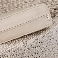 Casaria Polyrattan Tuinset - 4 Stoelen & Tafel 90x90 Cm - Beige Grijs -Tuinmeubelseries Winkel 1200x1200 978