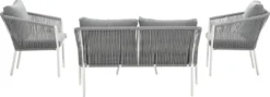Garden Impressions Fleurie Loungeset 4-delig - Rope - Mat Wit/ Licht Grijs -Tuinmeubelseries Winkel 1200x431