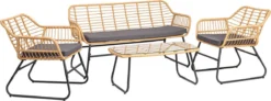 Milton & Oldbrook Tuinset 4-delig Kilsund Naturel -Tuinmeubelseries Winkel 1200x449 2