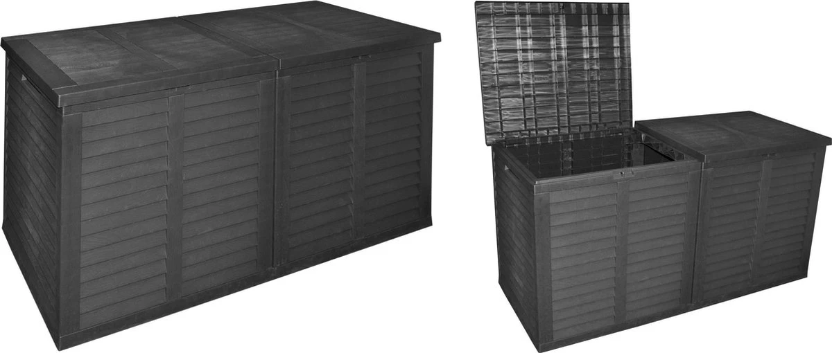 MaxxGarden Kussenbox - tuin opbergkist - opbergbox - 750 L - 155x66x80 cm - grijs MaxxGarden Kussenbox - Tuin Opbergkist - Opbergbox - 750 L - 155x66x80 Cm - Grijs -Tuinmeubelseries Winkel