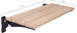 MaximaVida Opklapbare Gevelbank Jordaan 100 Cm- FSC Eikenhout -Tuinmeubelseries Winkel 1200x518