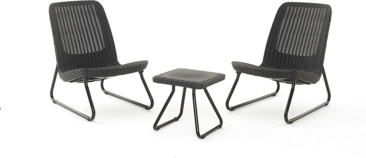 Keter Rio Balkonset - 3 delig - Grafiet Keter Rio Balkonset - 3 Delig - Grafiet -Tuinmeubelseries Winkel 1200x520 2