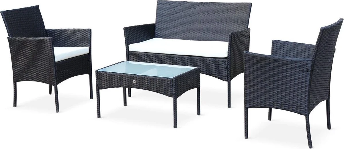 Tuinmeubel van gevlochten hars, 4 plaatsen Tuinmeubel Van Gevlochten Hars, 4 Plaatsen -Tuinmeubelseries Winkel