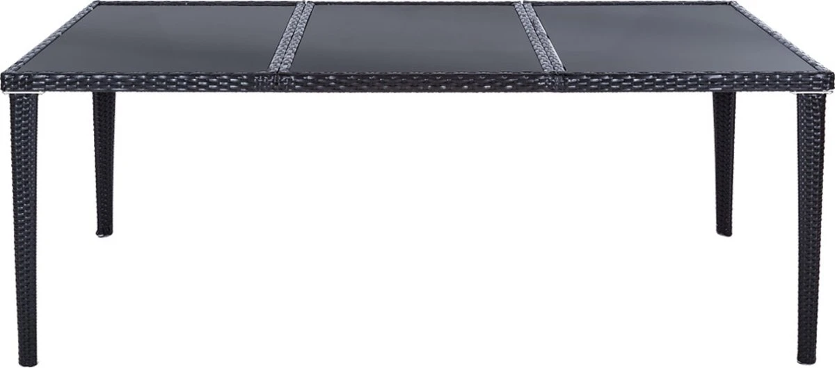 Tectake - Tuinmeubelset - 8 persoons - Zwart Tectake - Tuinmeubelset - 8 Persoons - Zwart -Tuinmeubelseries Winkel 1200x529 1
