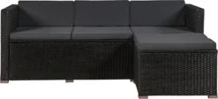 Polyrotan Loungeset Punta Cana L - Zwart -Tuinmeubelseries Winkel 1200x545