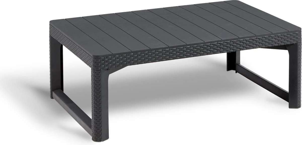 Allibert Lyon Tuintafel - 116x71,5x66/40 cm - Grafiet Allibert Lyon Tuintafel - 116x71,5x66/40 Cm - Grafiet -Tuinmeubelseries Winkel