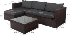 Loungebank Miko Bruin Tuin, Loungeset Buiten Wicker 2 Loungebank Miko Bruin Tuin, Loungeset Buiten Wicker -Tuinmeubelseries Winkel 1200x598
