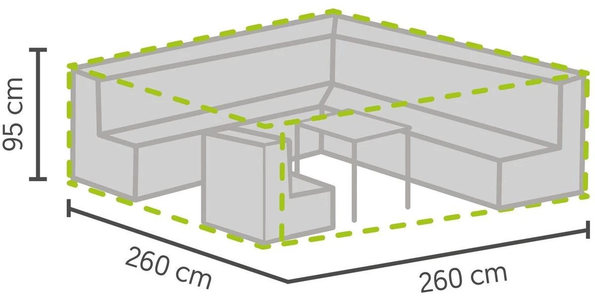 Weersbestendige Beschermhoes Loungeset / Tuinset (met Hoge Tafel) | 260 x 260 x 95 cm | Premium | Waterproof | TÜV Rheinland Gecertificeerd | Hoes voor Tuin | Waterdicht | Solution Dyed (verkleuring onmogelijk) | Grijs / Antraciet Weersbestendige Beschermhoes Loungeset / Tuinset (met Hoge Tafel) | 260 X 260 X 95 Cm | Premium | Waterproof | TÜV Rheinland Gecertificeerd | Hoes Voor Tuin | Waterdicht | Solution Dyed (verkleuring Onmogelijk) | Grijs / Antraciet -Tuinmeubelseries Winkel 1200x607 1