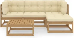 VidaXL 5-delige Loungeset Met Kussens Massief Grenenhout 8 VidaXL 5-delige Loungeset Met Kussens Massief Grenenhout -Tuinmeubelseries Winkel 1200x611