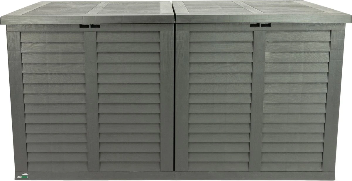 MaxxGarden Kussenbox - tuin opbergkist - opbergbox - 750 L - 155x66x80 cm - grijs MaxxGarden Kussenbox - Tuin Opbergkist - Opbergbox - 750 L - 155x66x80 Cm - Grijs -Tuinmeubelseries Winkel